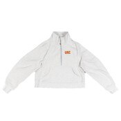 USC Trojans Women's lululemon Cream Scuba Oversized 1/2 Zip Top